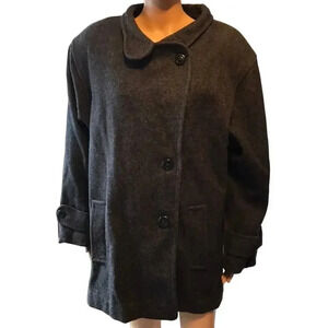 Vintage Country Aire Wool Coat Jacket Women Plus Size 15/16 Pockets